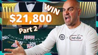 $20,000 Massive Blackjack part 2 - Blackjack and Coffee Episode 8