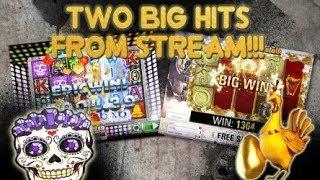 2x Big Hits From my latest Live Stream!   Gambling Slots In Action!