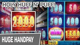 OMG!!! HOLY HUFF N’ PUFF HANDPAY!  This One Is HUGE in LAS VEGAS, at $50 PER PULL