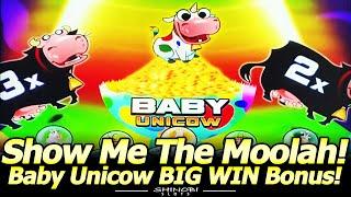 BABY UNICOW Lands! BIG WIN Bonus in NEW Journey to the Planet Moolah at Yaamava!