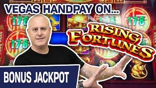 Rising Fortunes HANDPAY in LAS VEGAS  $44 Spins at The Cosmopolitan on the VEGAS STRIP
