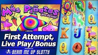 Mas Pinatas Slot - Live Play and Free Spins Bonus