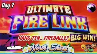 $urf's Up!  Big Win Bonus on Ultimate Fire Link North Shore! Slot Olympics Day 7