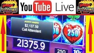 JACKPOT HAND PAY LOCK it LINK Group Pull  Las Vegas CASINO Slot Machine Videos SIZZLING JACKPOTS