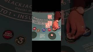 BLACKJACK!! THE AUDIENCE PREDICTED THIS HUGE SIDEBET WIN!! #shorts