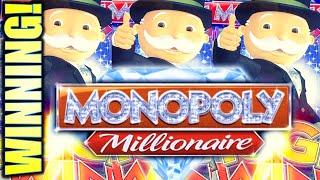 ON THE GRAVY TRAIN!! WINNING!  $4.00 MAX BET MONOPOLY MILLIONAIRE Slot Machine (SG)