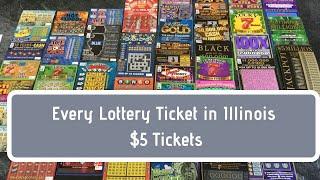 Scratching Every Instant Lottery Ticket Sold in Illinois - the $5 Tickets