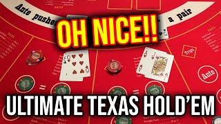 ULTIMATE TEXAS HOLD'EM POKER $3000 BUY IN!!! I DIDN'T EVEN NOTICE THE FULL HOUSE!!