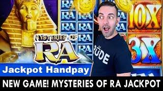 NEW Game ALERT!  Mysteries Of RA  Handpay Jackpot!