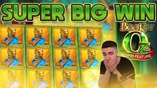BIG WIN ON BOOK OF OZ | HOW MANY RETRIGGERS CAN WE GET?!