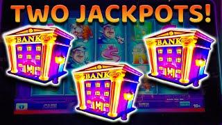 2 HANDPAY JACKPOTS Up to $100/SPINS on Piggy Bankin' Slot!