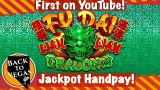 JACKPOT HANDPAY! First on YouTube for Fu Dai Lian Lian Dragon! Huge Bonus Wins!