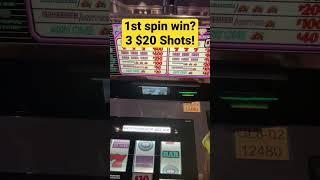 1 Spin To Win! Only 3 $20 spin challenge! #casino #shorts #shortsvideo #shortvideo