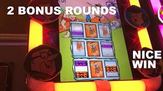 The Flintstones WMS Live Play with 2 BONUSES and nice win Slot Machine
