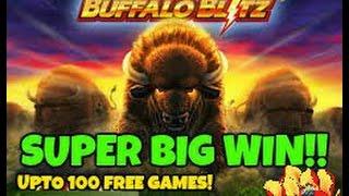 BUFFALO BLITZ (PLAYTECH) SUPER BIG WIN!! 2 BONUSES