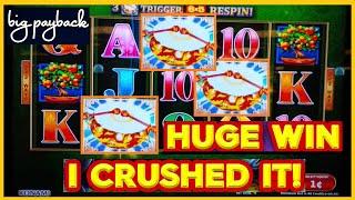 HUGE WIN on Hot New Slot! Lucky Drums Dragon - INCREDIBLE FEATURE!