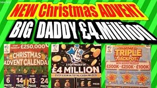 BIG DADDY Saturday £40,00 worth Scratchcards includes New Christmas Advent Card.etc