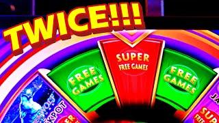 YOU EVER SEEN THE PROGRESSIVE SO BIG?? * DOUBLE SUPER FREE GAMES WHILE CHASING!!! - Las Vegas Slots
