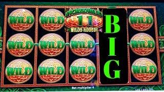 BIG WIN WILD Lepre'COINS Slot Machine Bonus BIG WIN ! Live Slot Play + Konami Solar Blessing Bonus