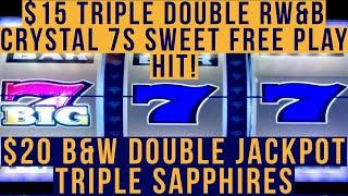 Old School Slots Presents: $20 Triple Sapphires & B&W Double Jackpot $15 Cash Time & Free Play Big7