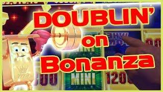 Back-2-Back BONUSES  DOUBLIN' on GOLD BONANZA  Slot Machine Pokies w Brian Christopher