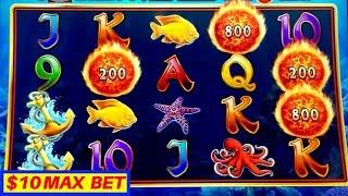 Ultimate Fire Link Slot Machine $10 Max Bet BONUSES - GREAT SESSION ! Live Slot Play w/NG Slot