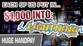 $1,000 IN FOR EACH OF US on Lightning Link: HIGH STAKES  Will We Come Out ON TOP?
