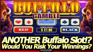 Buffalo Gamble Slot Machine - ANOTHER NEW Buffalo Slot!?  First Look with Bonus and Gamble Feature!