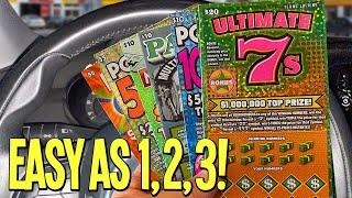 Easy as 1, 2, 3! ⫸ Playing $180 TEXAS LOTTERY Scratch Offs