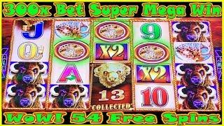 WOW️ SUPER MEGA WIN 300x BET  Can We Get 15 Heads  BUFFALO GOLD $11.50 BET High Limit Slot