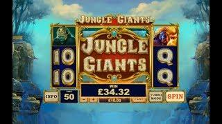 Jungle Giants Online Slot by Playtech - Free Games Feature!
