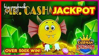 JACKPOT HANDPAY! Mr. Cashman Link Slot - INCREDIBLE LOW BET BONUS!