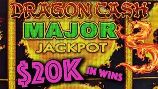 3 MASSIVE HANDPAY JACKPOTS Over $20k on Dragon Cash Game! Part 2
