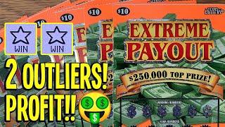 2 OUTLIERS on NEW $10 Extreme Payout!!  $150/TICKETS!  Texas Lottery Scratch Off Tickets