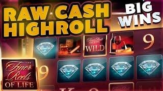 BIG WINS HIGH ROLLING ON FINER REELS OF LIFE | RAW MAX BET ON MICROGAMING ONLINE SLOT MACHINE