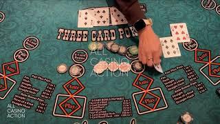 TRIPS THEN A STRAIGHT FLUSH WINNING $8000 ON BACK TO BACK 3 CARD POKER HANDS!! OMG!!