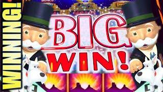 WINNING! TRIPLE SUNSETS!! BUFFALO, MONOPOLY HOT SHOT, & MIGHTY CASH Slot Machine