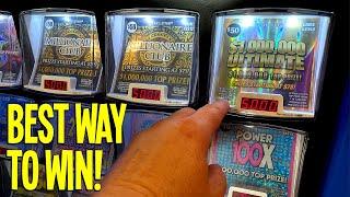 BEST WAY to WIN $1,000,000 on a Lottery Scratch Off  $190 TEXAS LOTTERY Scratch Offs