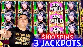 $100 Spins & 3 HANDPAY JACKPOTS On High Limit Slots | Part-1