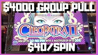 $4,000 GROUP Slot Pull  $40/Spin  Cosmopolitan in Las Vegas!  Slot Machine w Brian Christopher