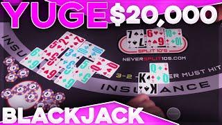 YUGE $20,000 BLACKJACK - Split Again - E.154